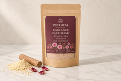 The Radiance Face Mask refill pouch on its own